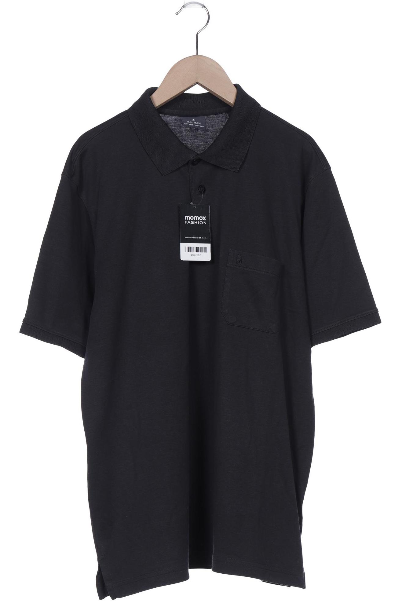 

ragman Herren Poloshirt, schwarz, Gr. 52