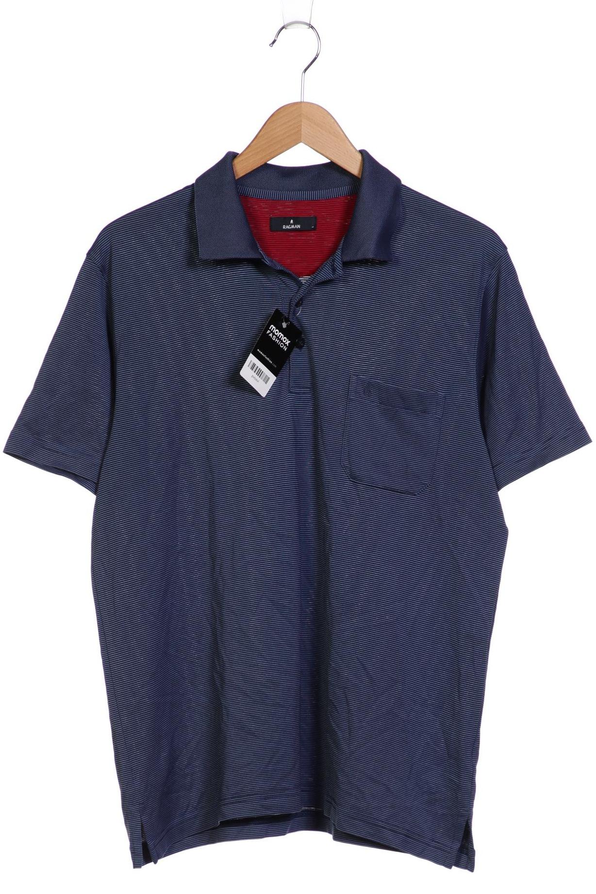 

ragman Herren Poloshirt, blau, Gr. 52