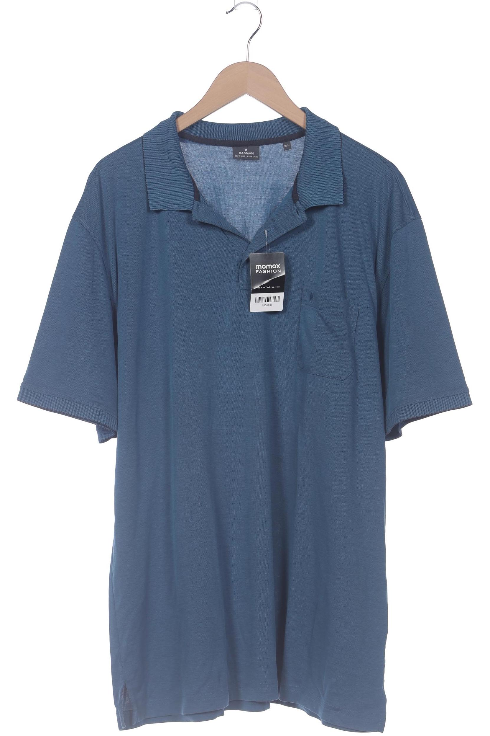 

ragman Herren Poloshirt, blau, Gr. 58