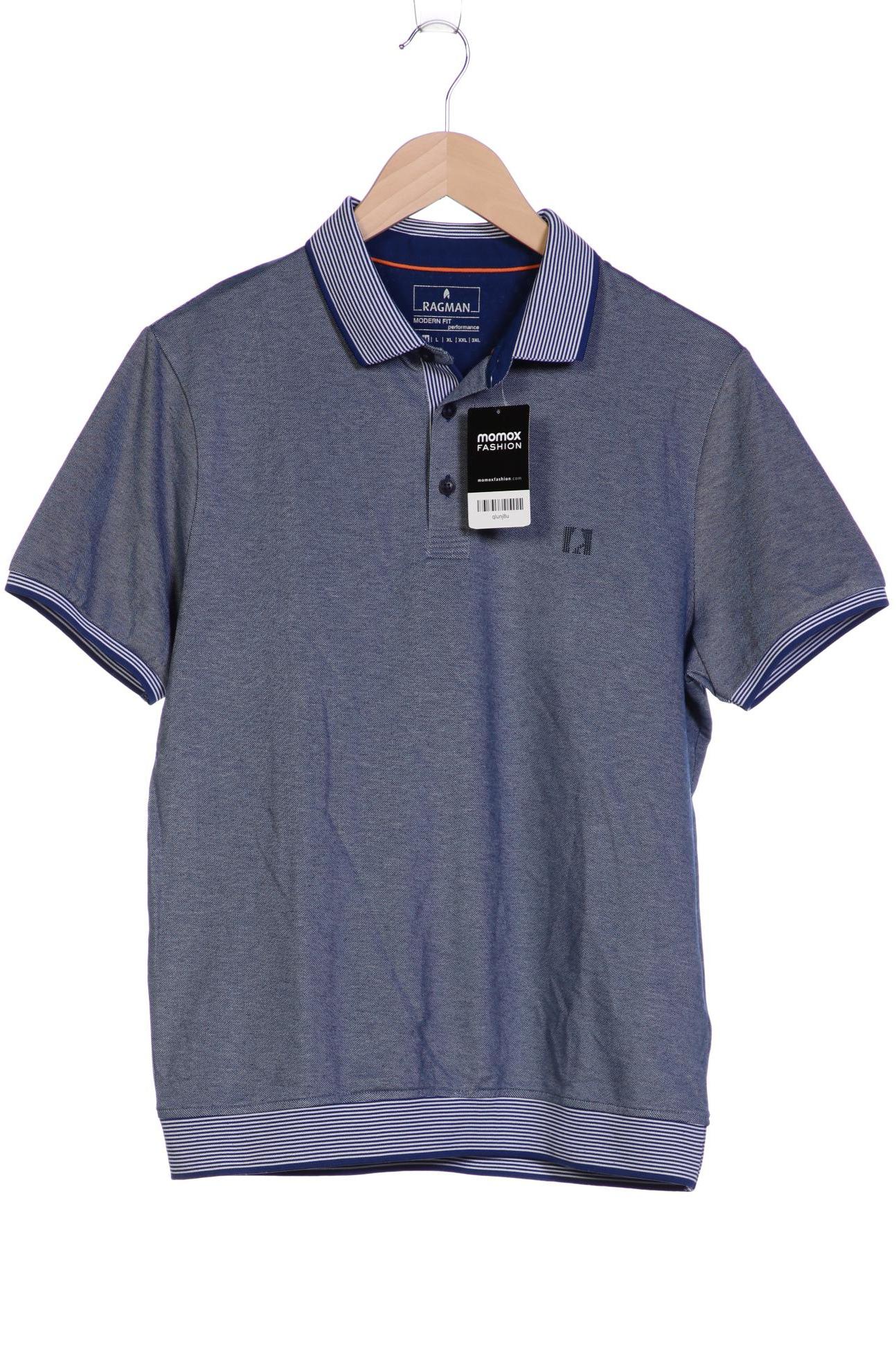 

ragman Herren Poloshirt, marineblau
