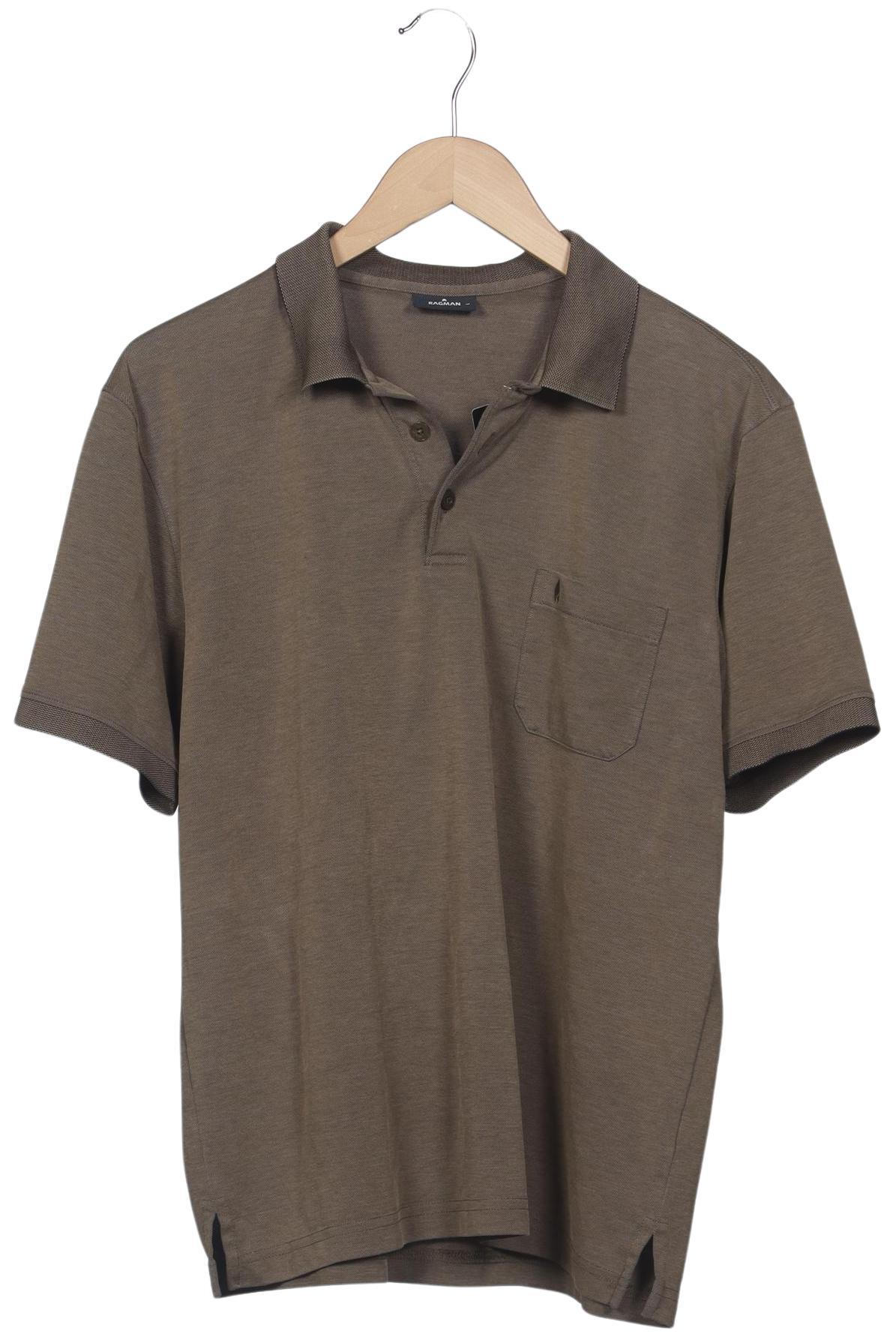 

ragman Herren Poloshirt, braun, Gr. 52