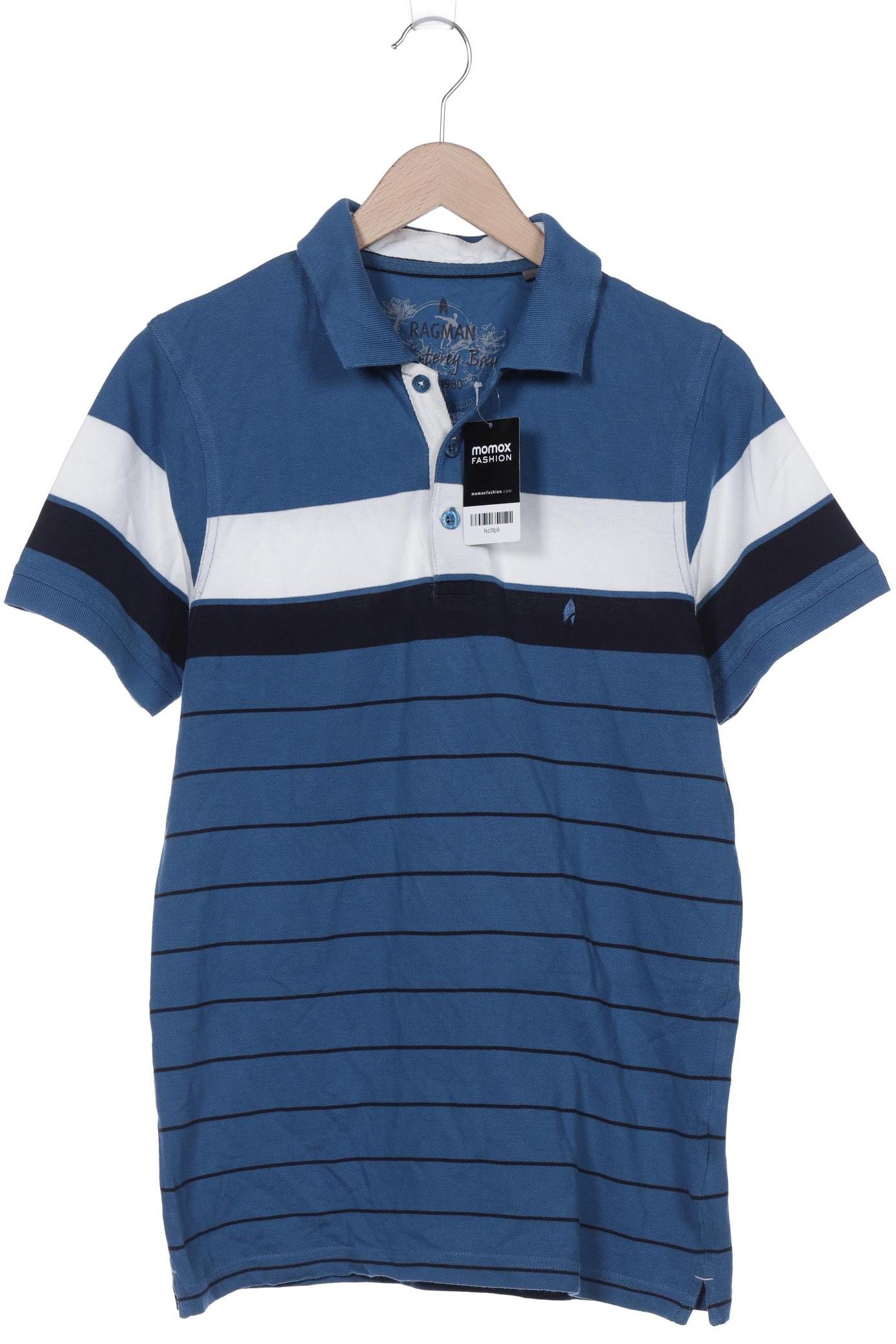 

ragman Herren Poloshirt, blau, Gr. 48