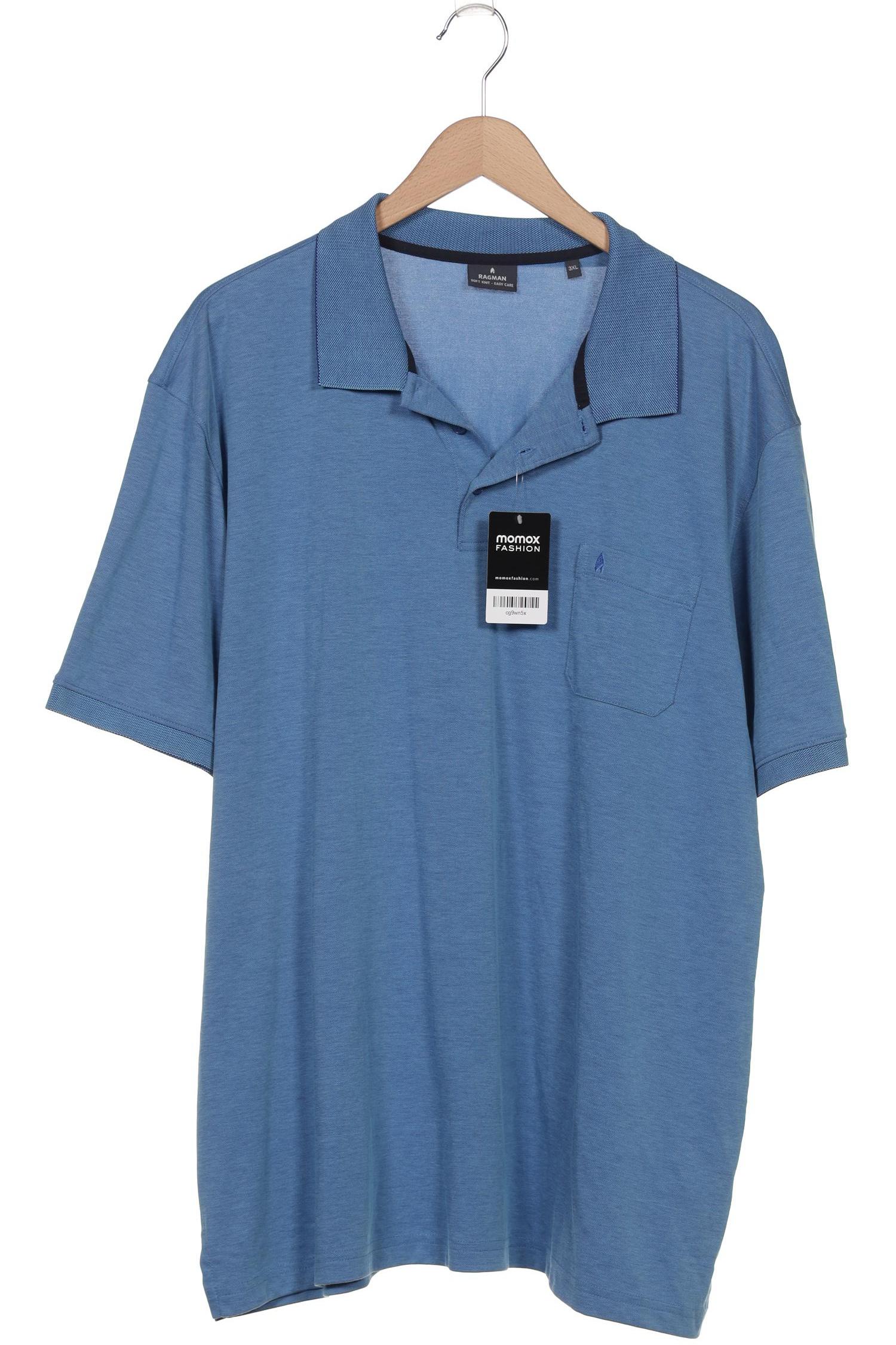

ragman Herren Poloshirt, blau, Gr. 58