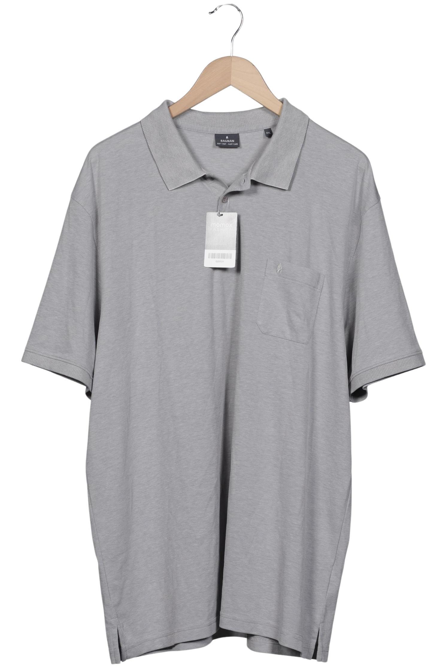 

ragman Herren Poloshirt, grau, Gr. 58