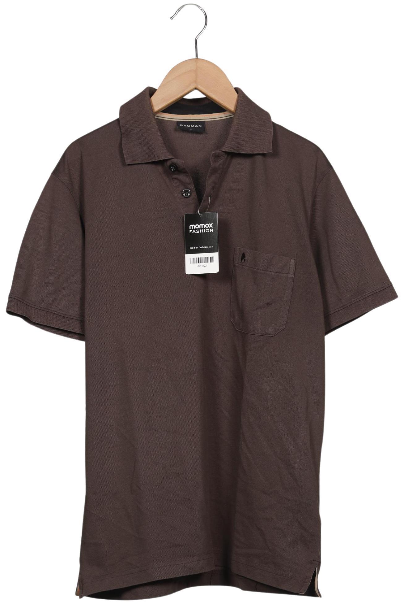 

ragman Herren Poloshirt, braun, Gr. 48