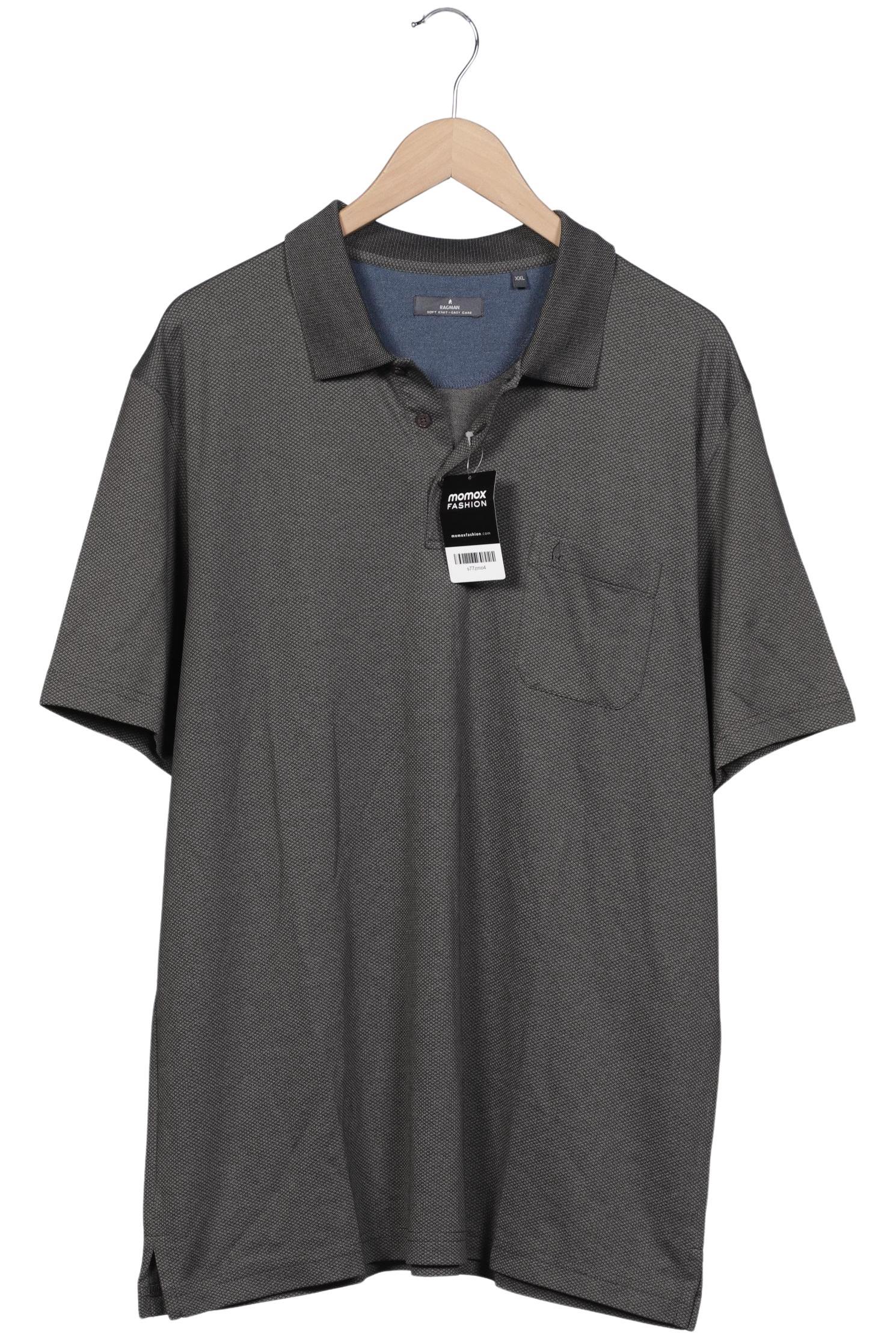 

ragman Herren Poloshirt, grau, Gr. 56