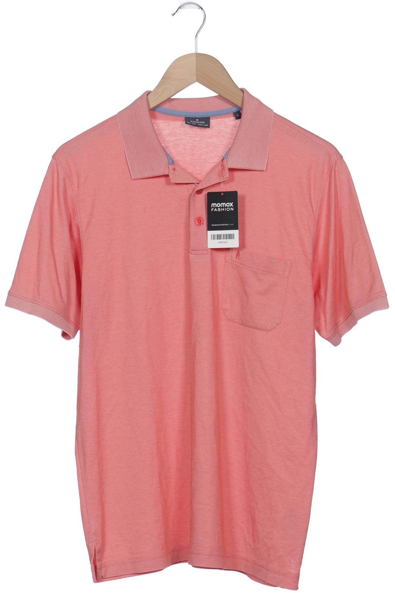 

ragman Herren Poloshirt, pink, Gr. 48