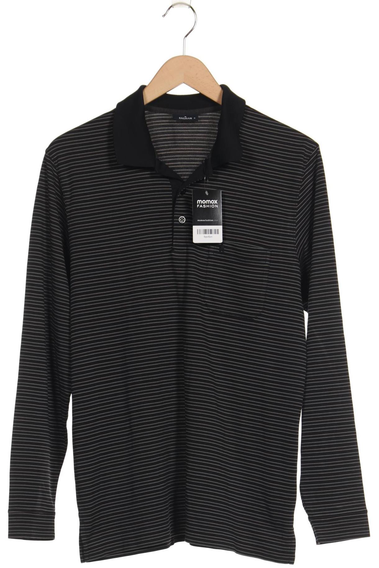 

ragman Herren Poloshirt, schwarz, Gr. 48