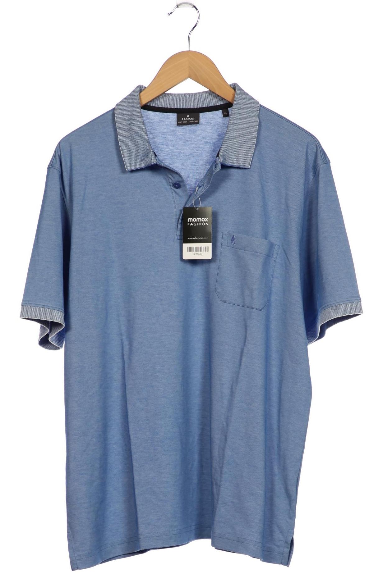 

ragman Herren Poloshirt, blau, Gr. 54