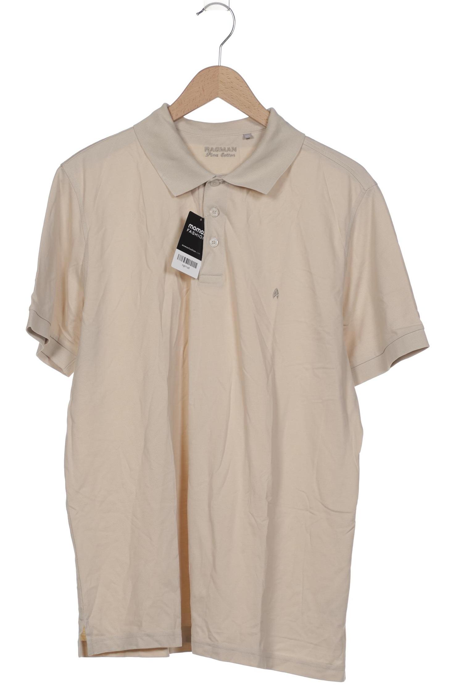 

ragman Herren Poloshirt, cremeweiß, Gr. 56