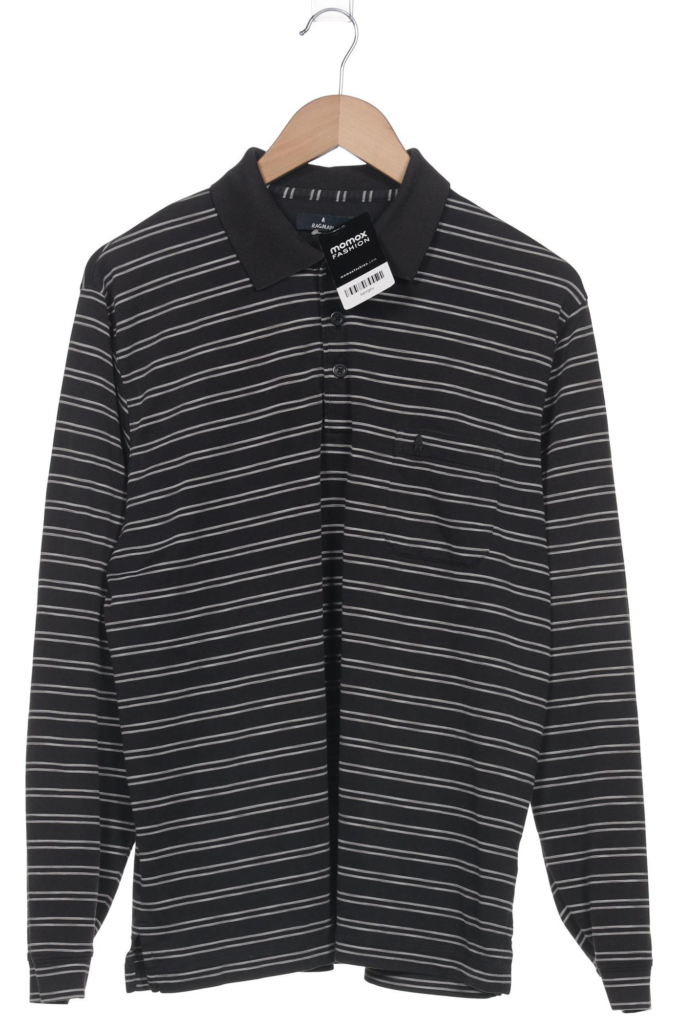 

ragman Herren Poloshirt, schwarz, Gr. 52