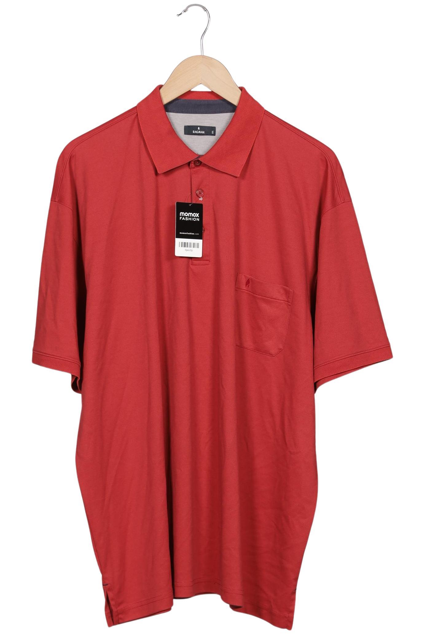 

ragman Herren Poloshirt, rot, Gr. 58