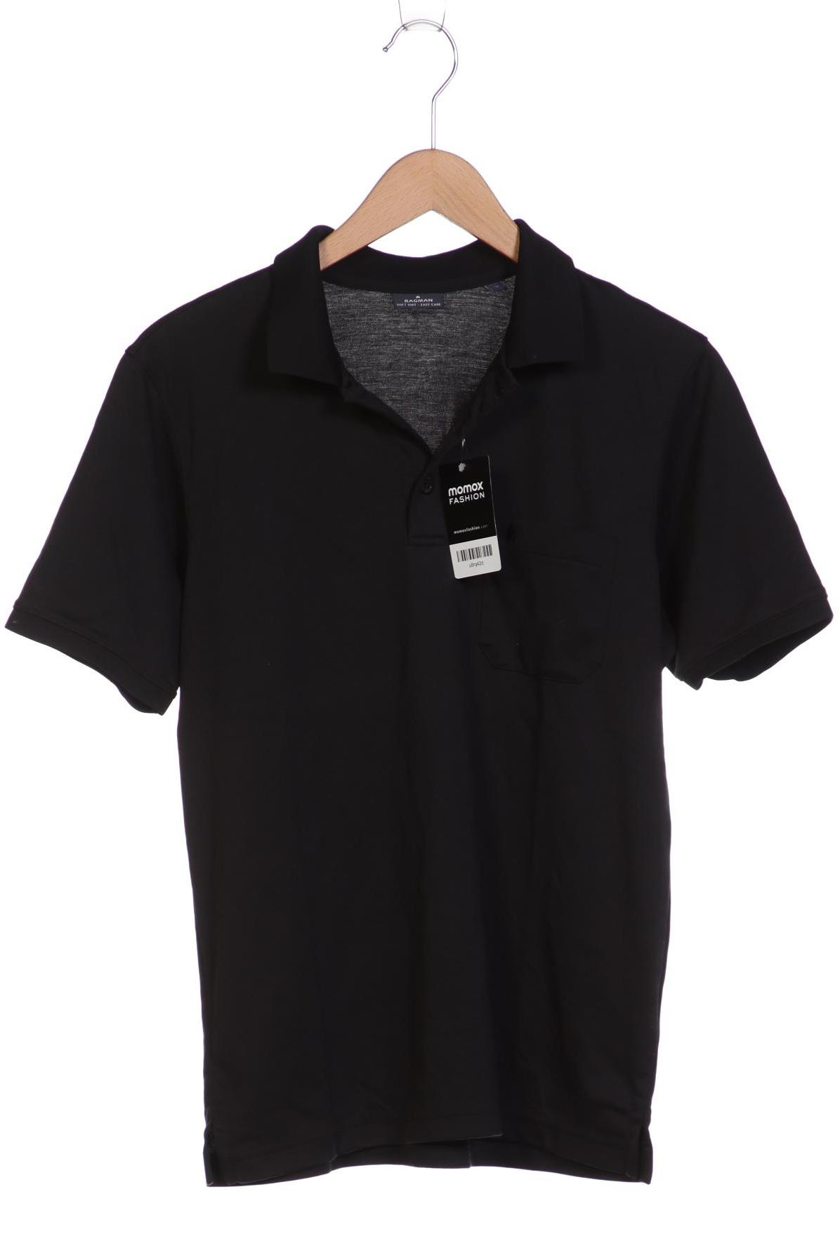 

ragman Herren Poloshirt, schwarz
