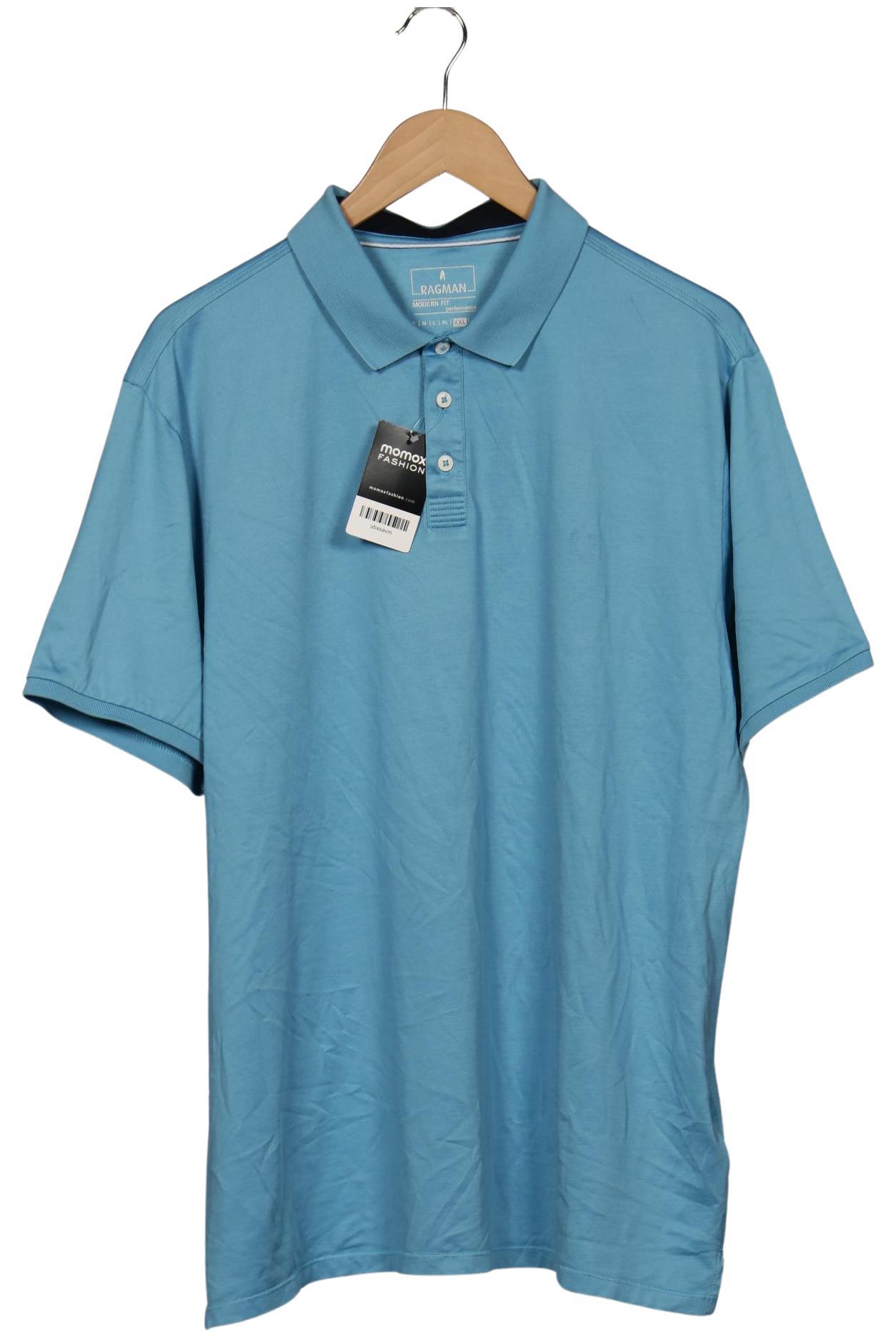 

ragman Herren Poloshirt, hellblau, Gr. 56