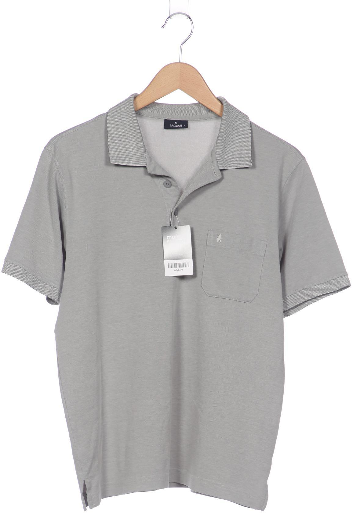 

ragman Herren Poloshirt, grau, Gr. 48