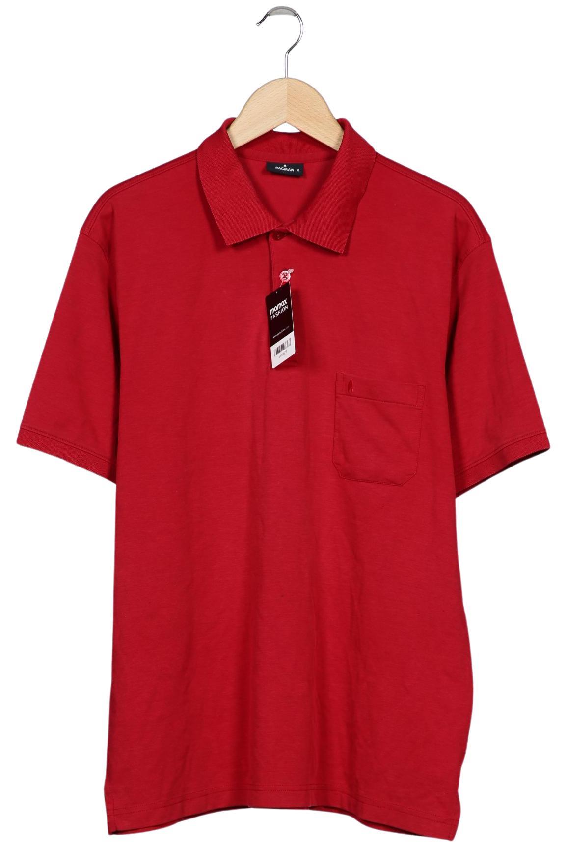 

ragman Herren Poloshirt, rot, Gr. 54