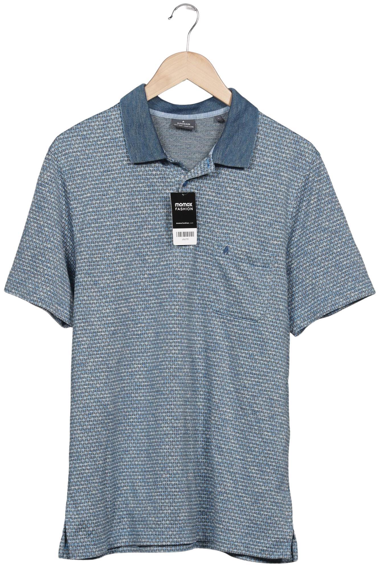

ragman Herren Poloshirt, hellblau, Gr. 52