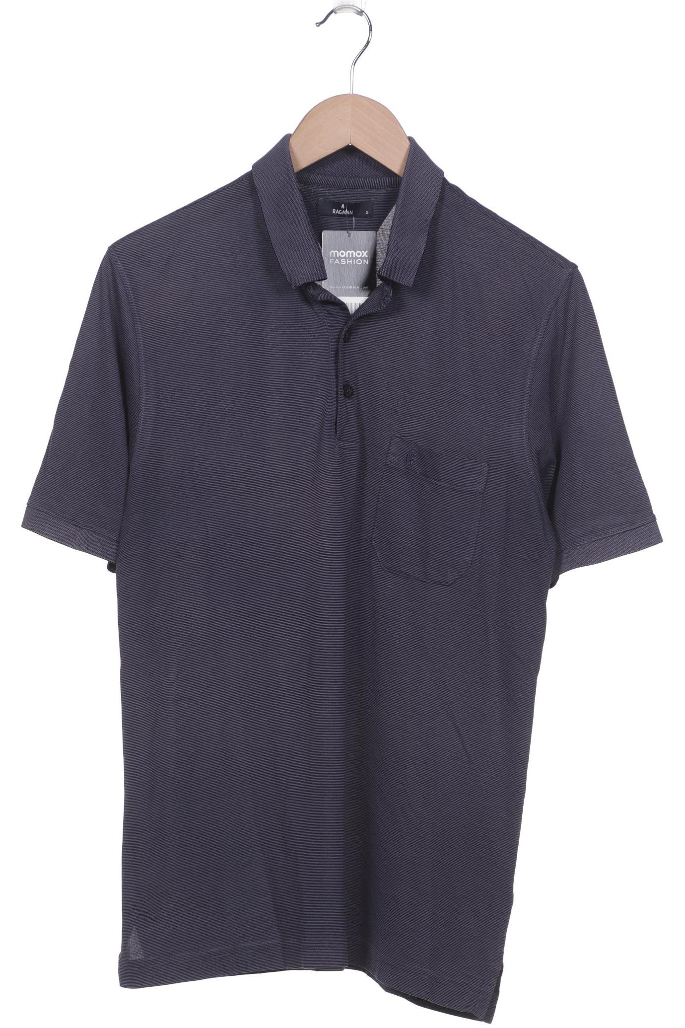 

ragman Herren Poloshirt, marineblau