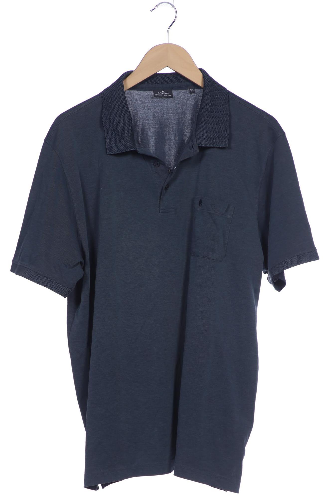 

ragman Herren Poloshirt, blau, Gr. 56