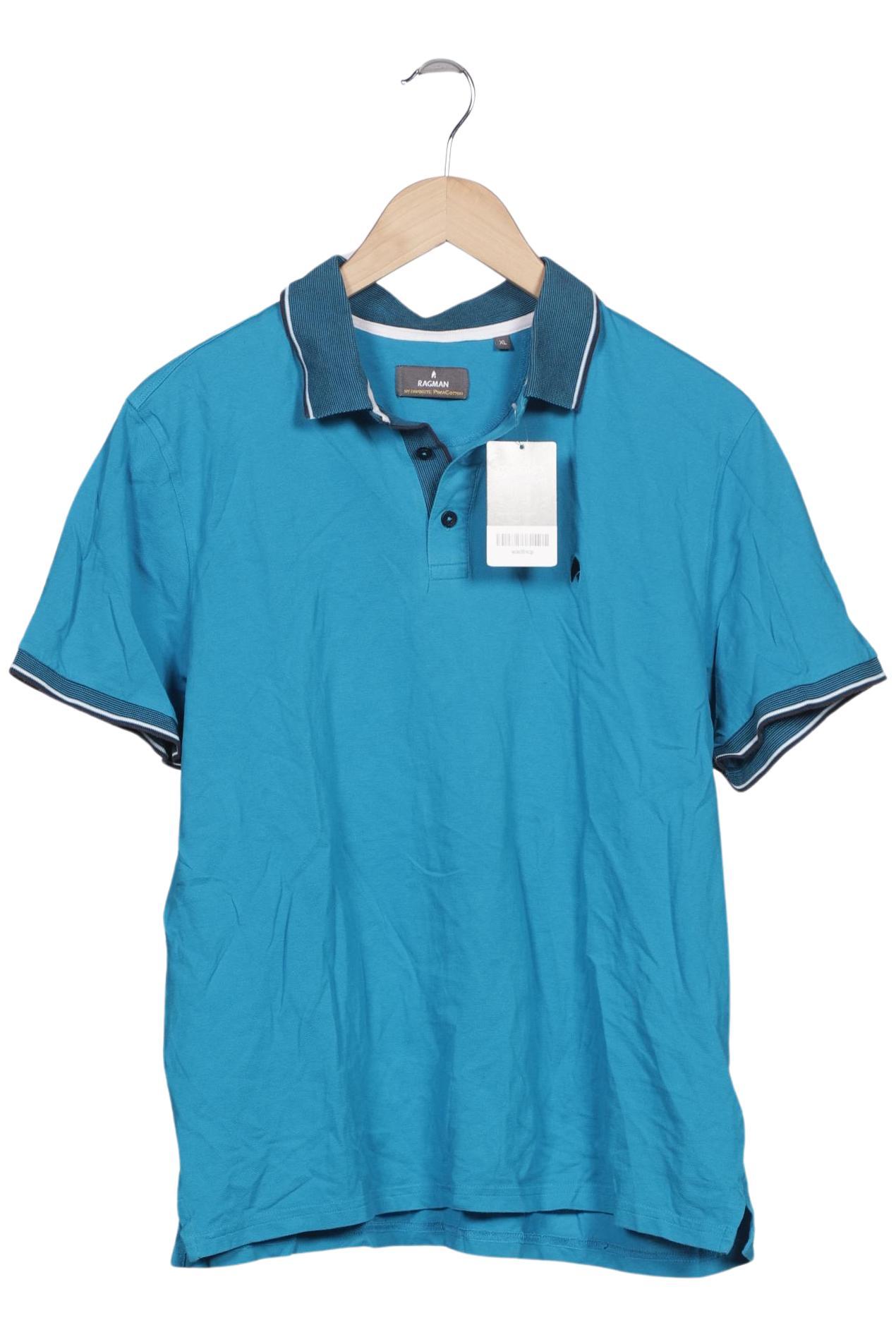 

ragman Herren Poloshirt, blau, Gr. 54