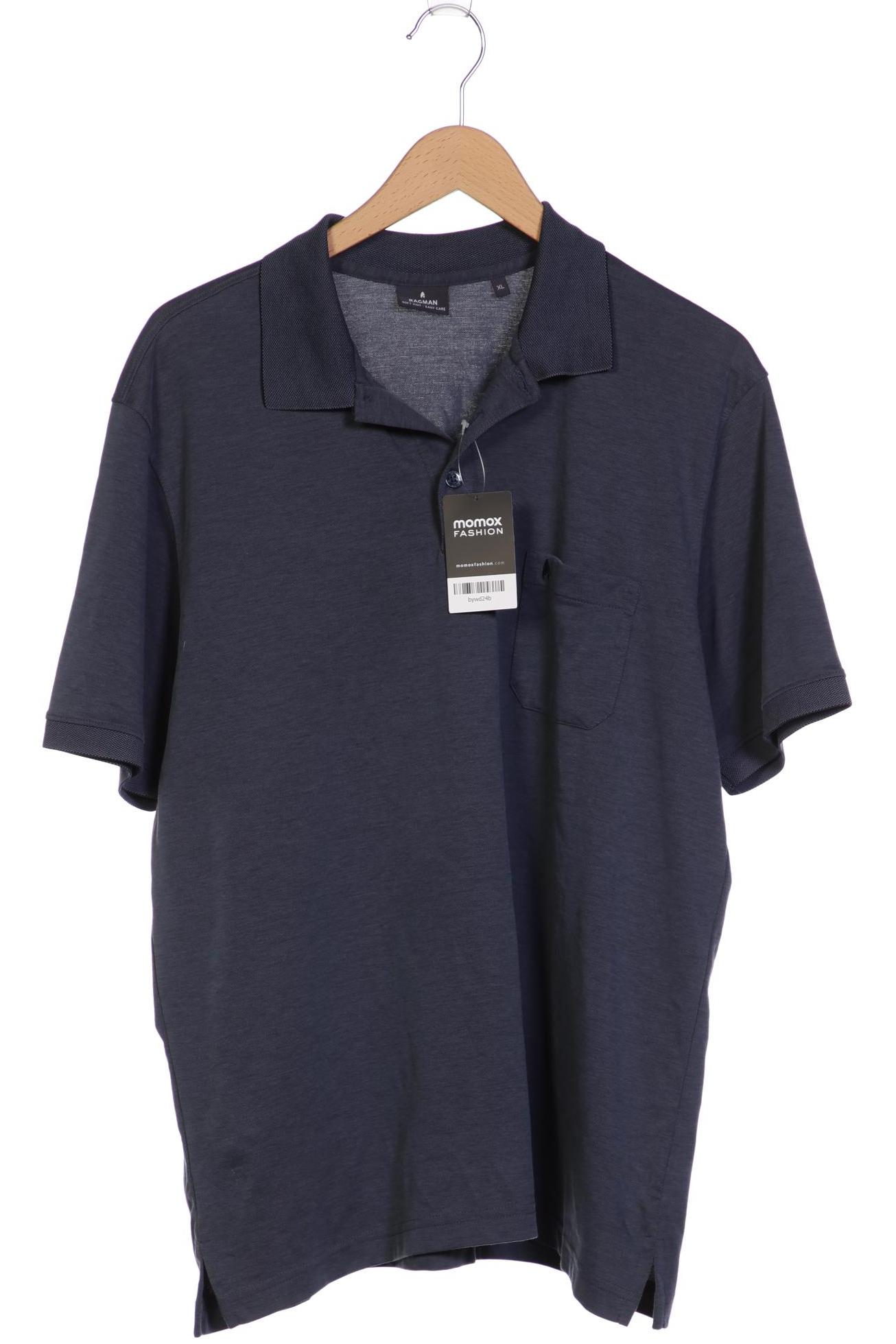 

ragman Herren Poloshirt, marineblau