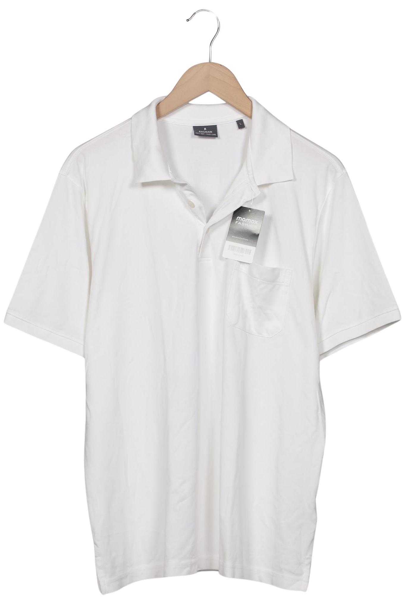 Thumbnail - ragman Herren Poloshirt, weiß, Gr. 52