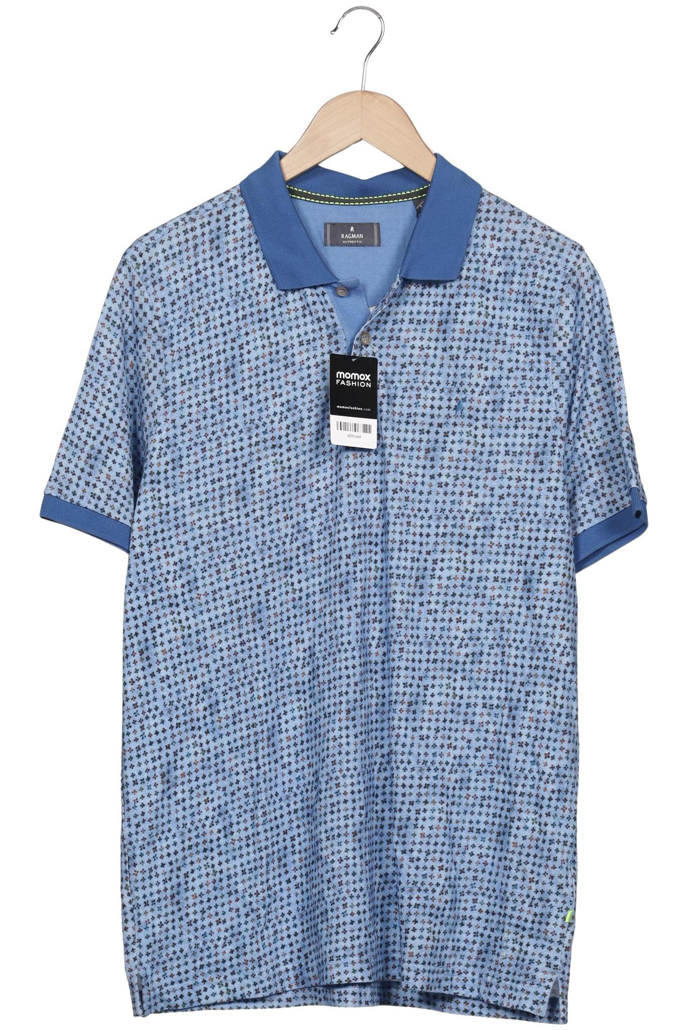 

ragman Herren Poloshirt, hellblau, Gr. 52