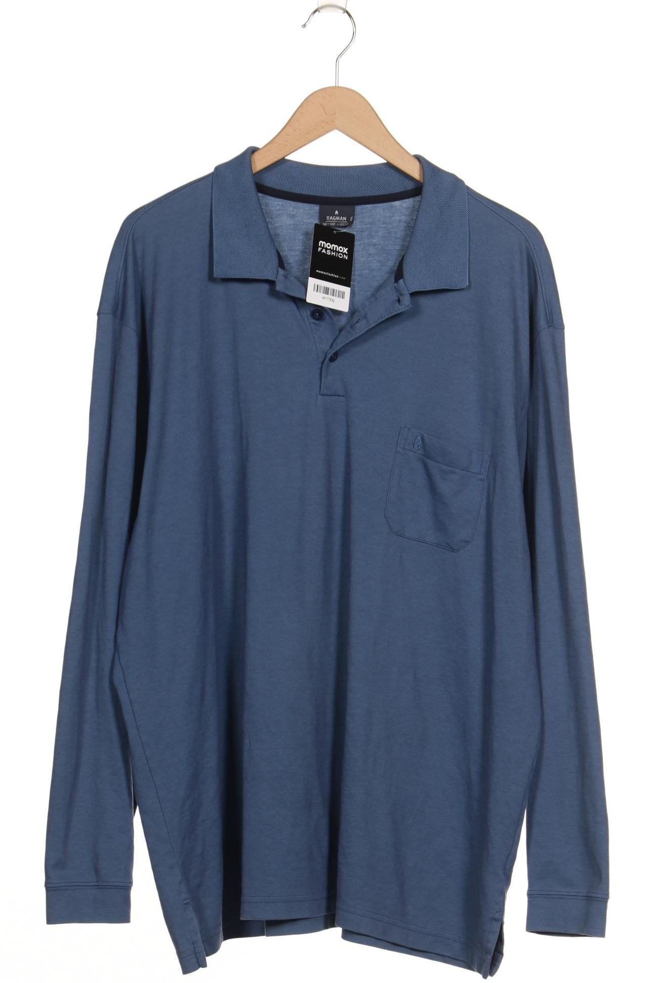 

ragman Herren Poloshirt, blau, Gr. 58