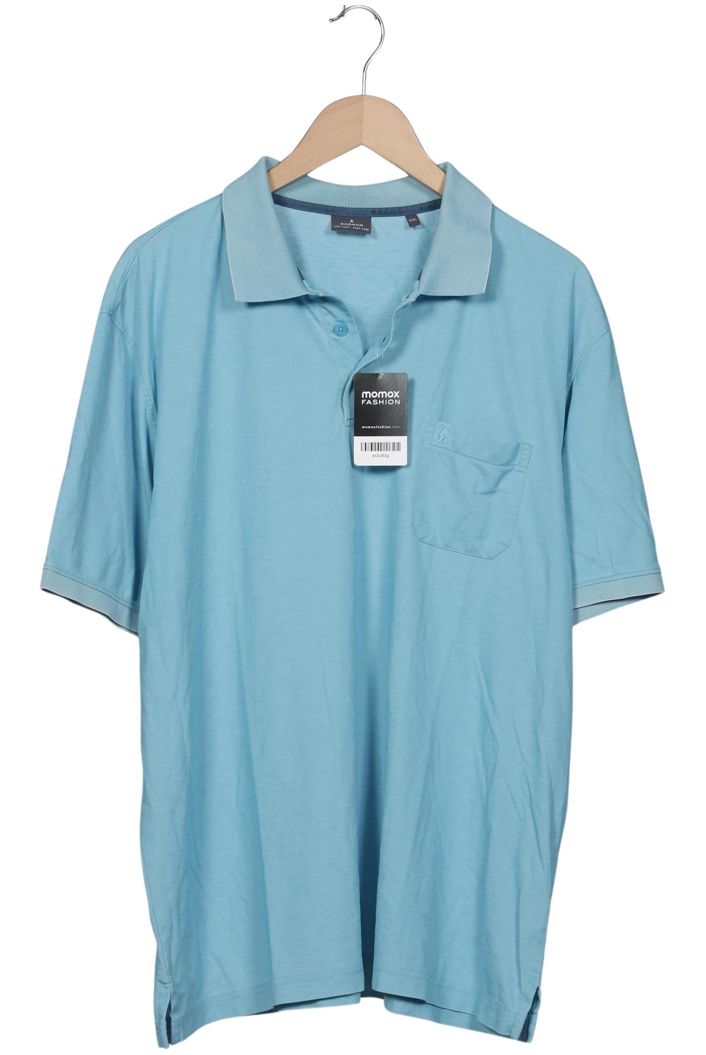 

ragman Herren Poloshirt, hellblau, Gr. 56