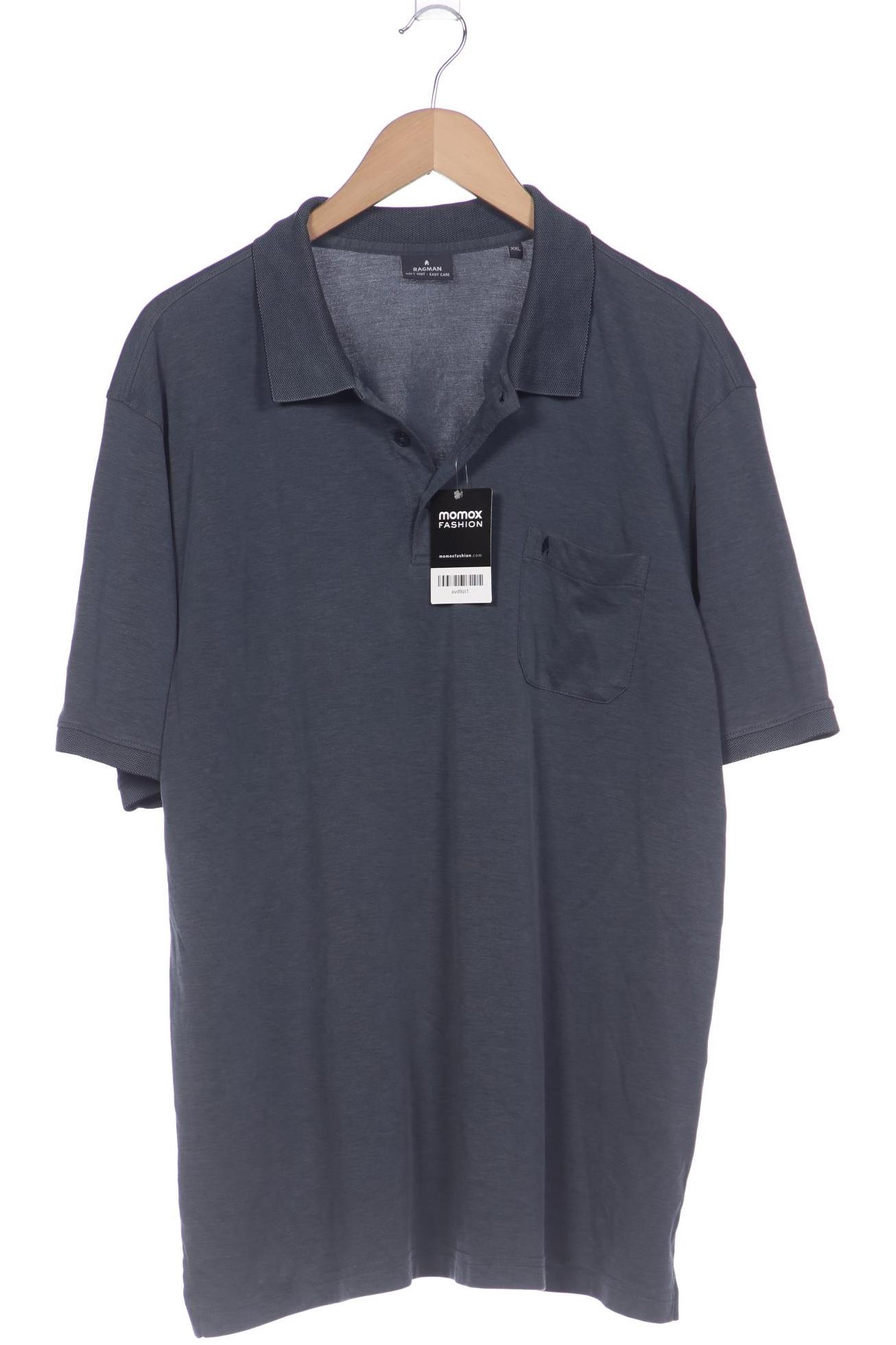 

ragman Herren Poloshirt, blau, Gr. 56