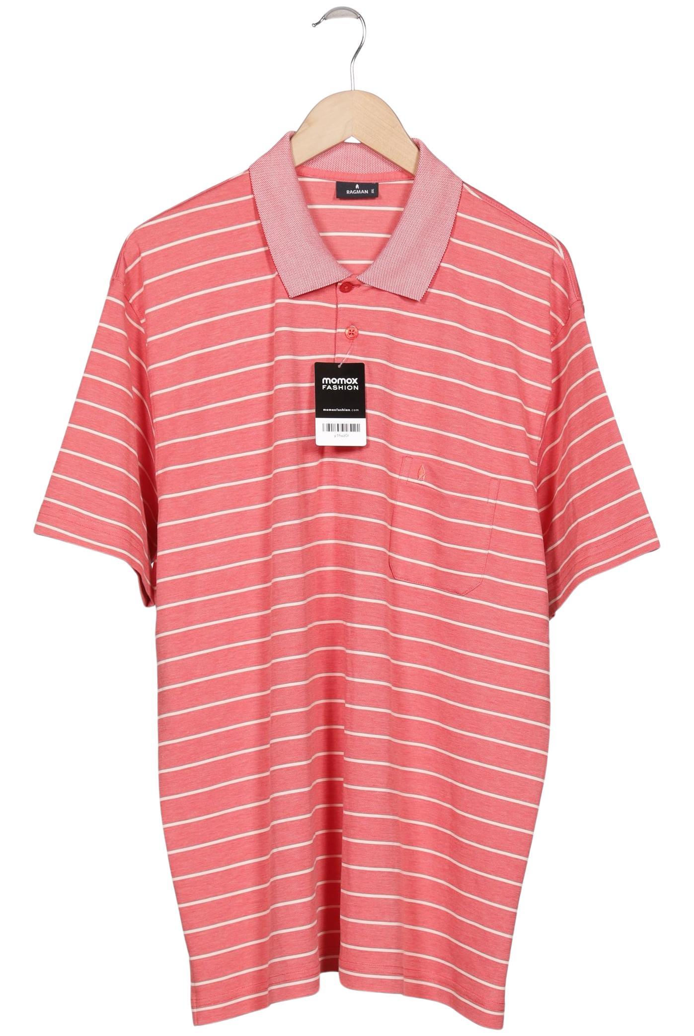 

ragman Herren Poloshirt, pink, Gr. 56