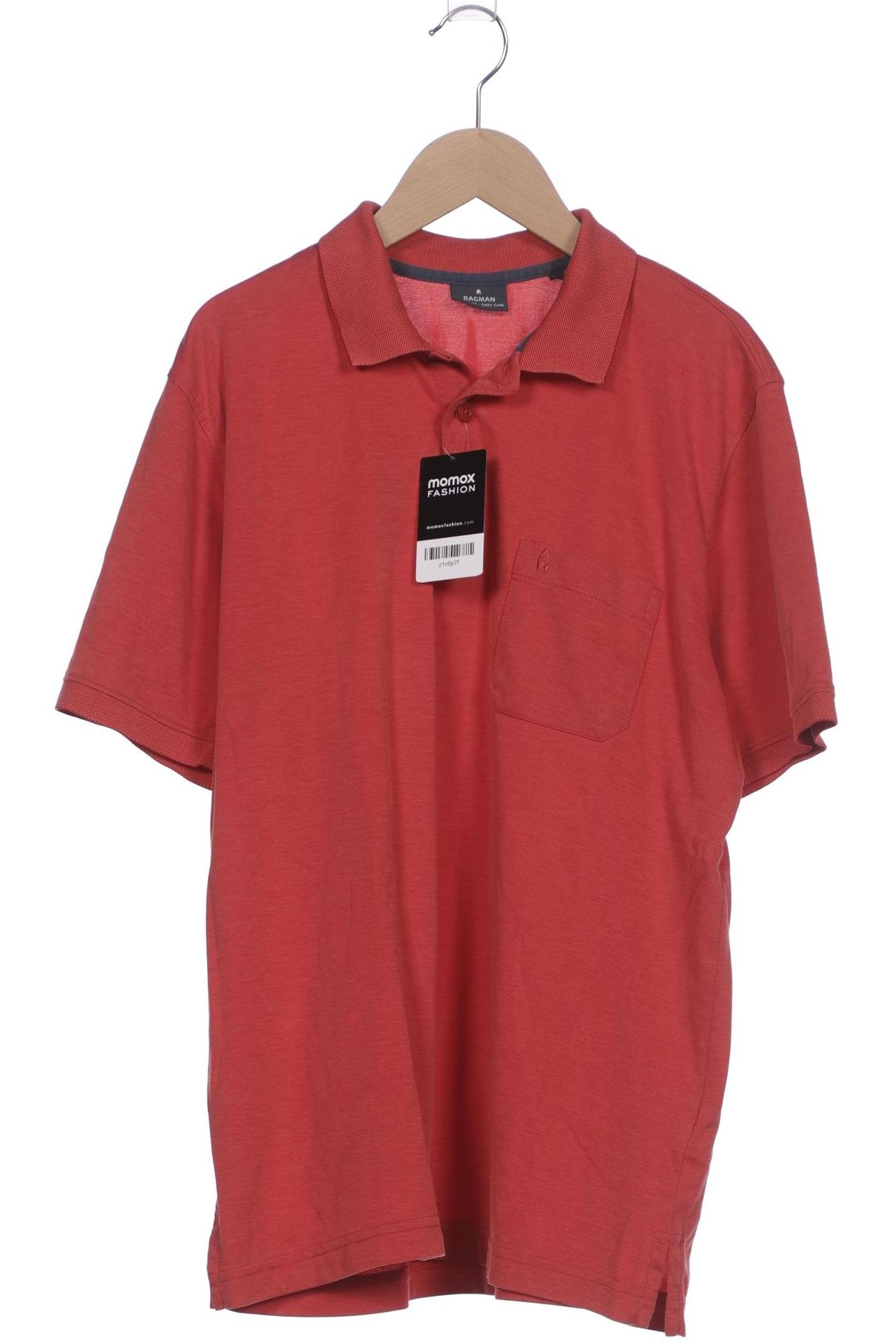 

ragman Herren Poloshirt, rot, Gr. 48