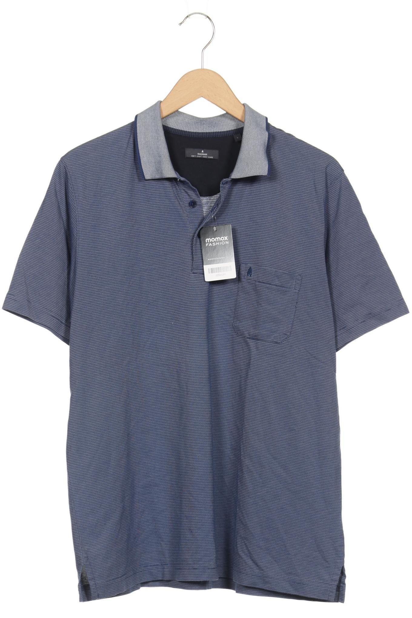 

ragman Herren Poloshirt, marineblau