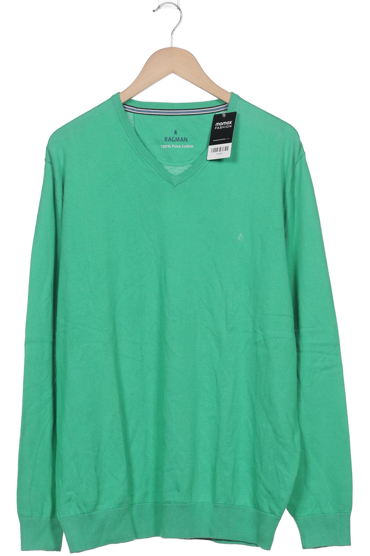 

ragman Herren Pullover, grün, Gr. 56