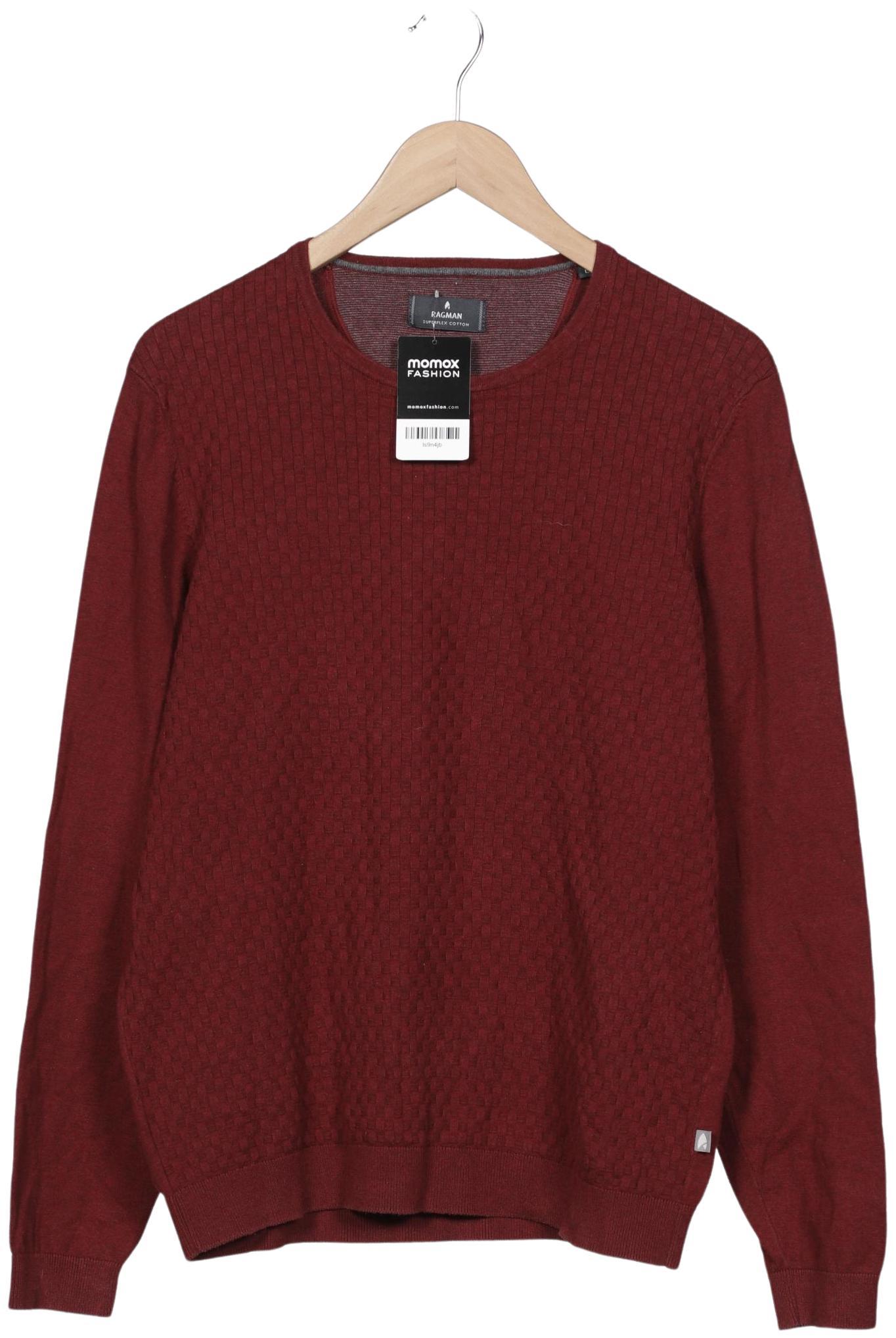 

ragman Herren Pullover, rot, Gr. 52