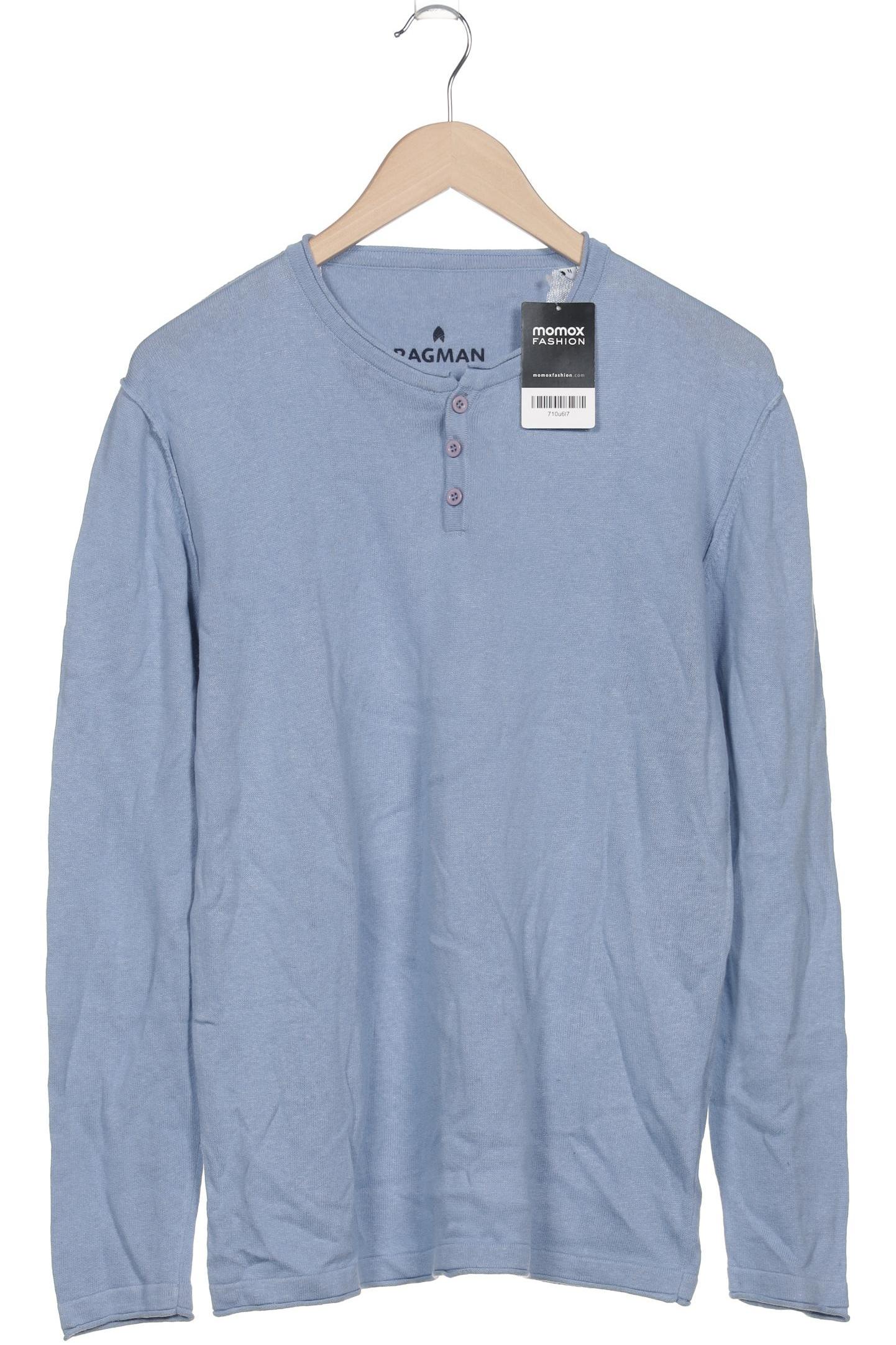 

ragman Herren Pullover, hellblau, Gr. 48