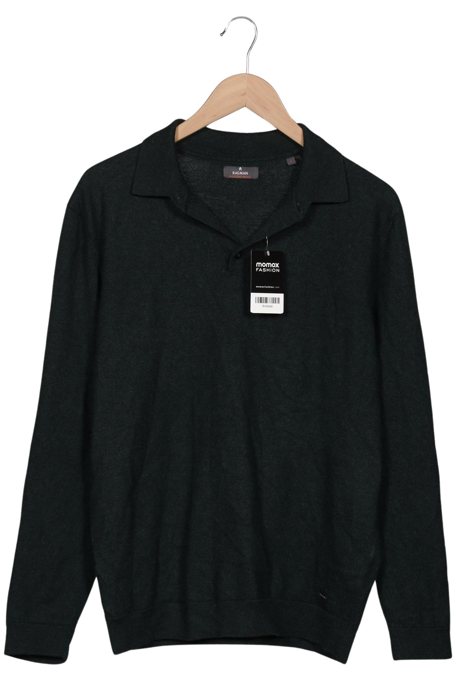

ragman Herren Pullover, grün, Gr. 52