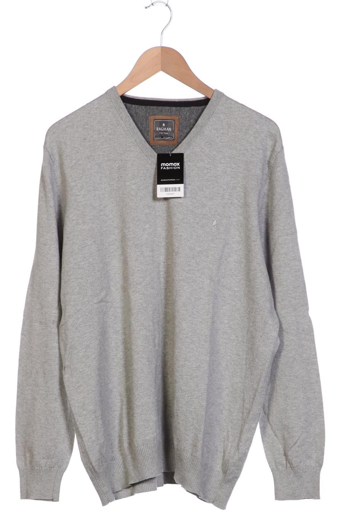 

ragman Herren Pullover, grau, Gr. 56