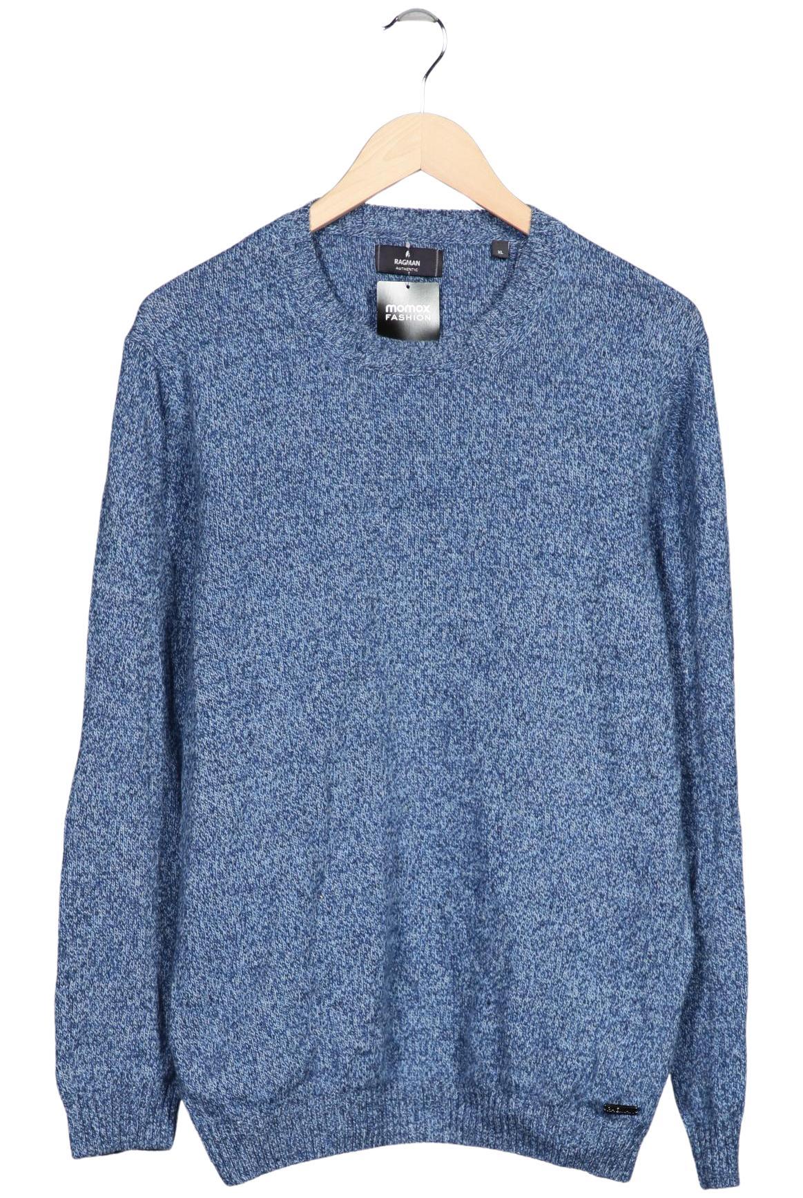 

ragman Herren Pullover, blau, Gr. 54