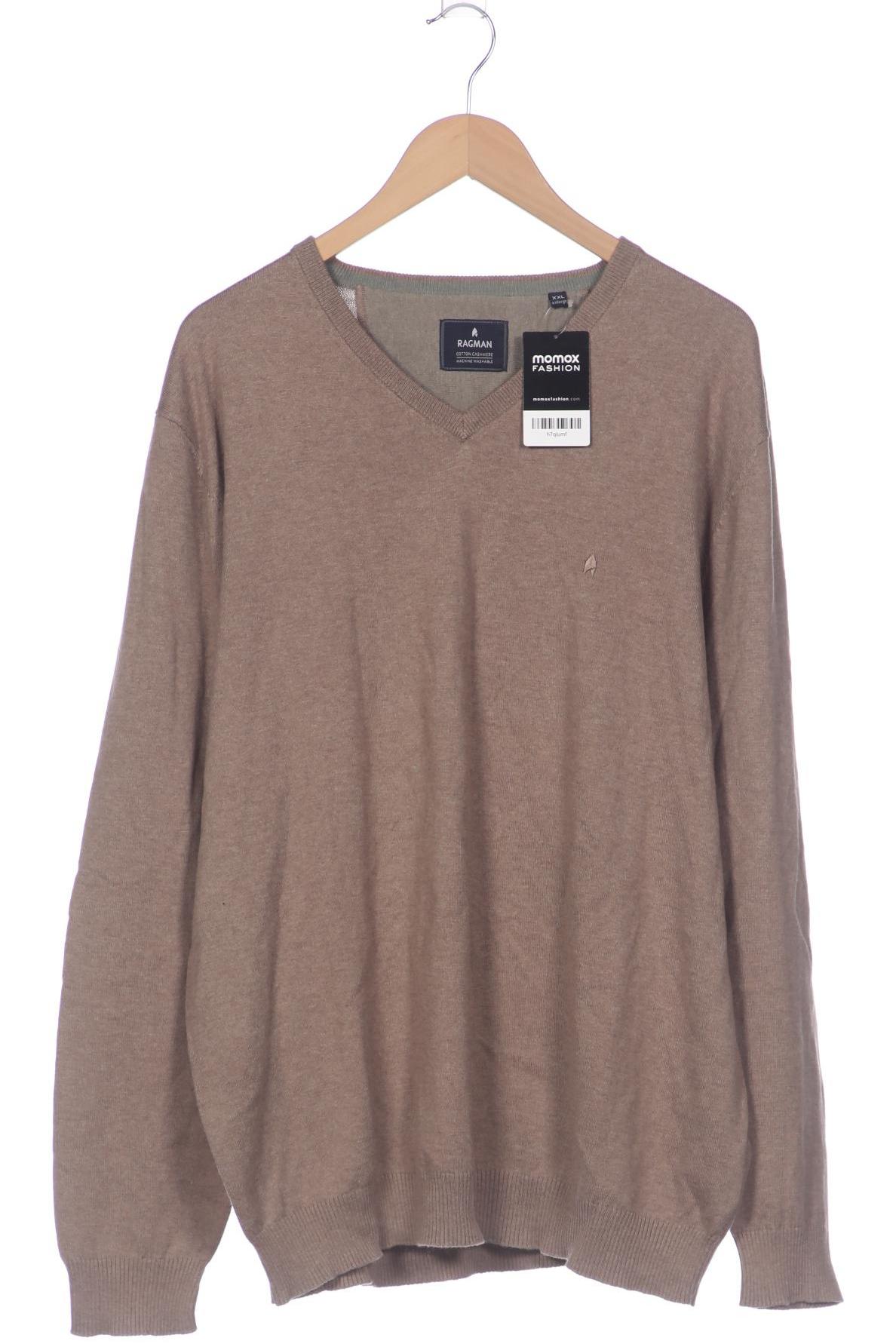 

ragman Herren Pullover, beige, Gr. 56