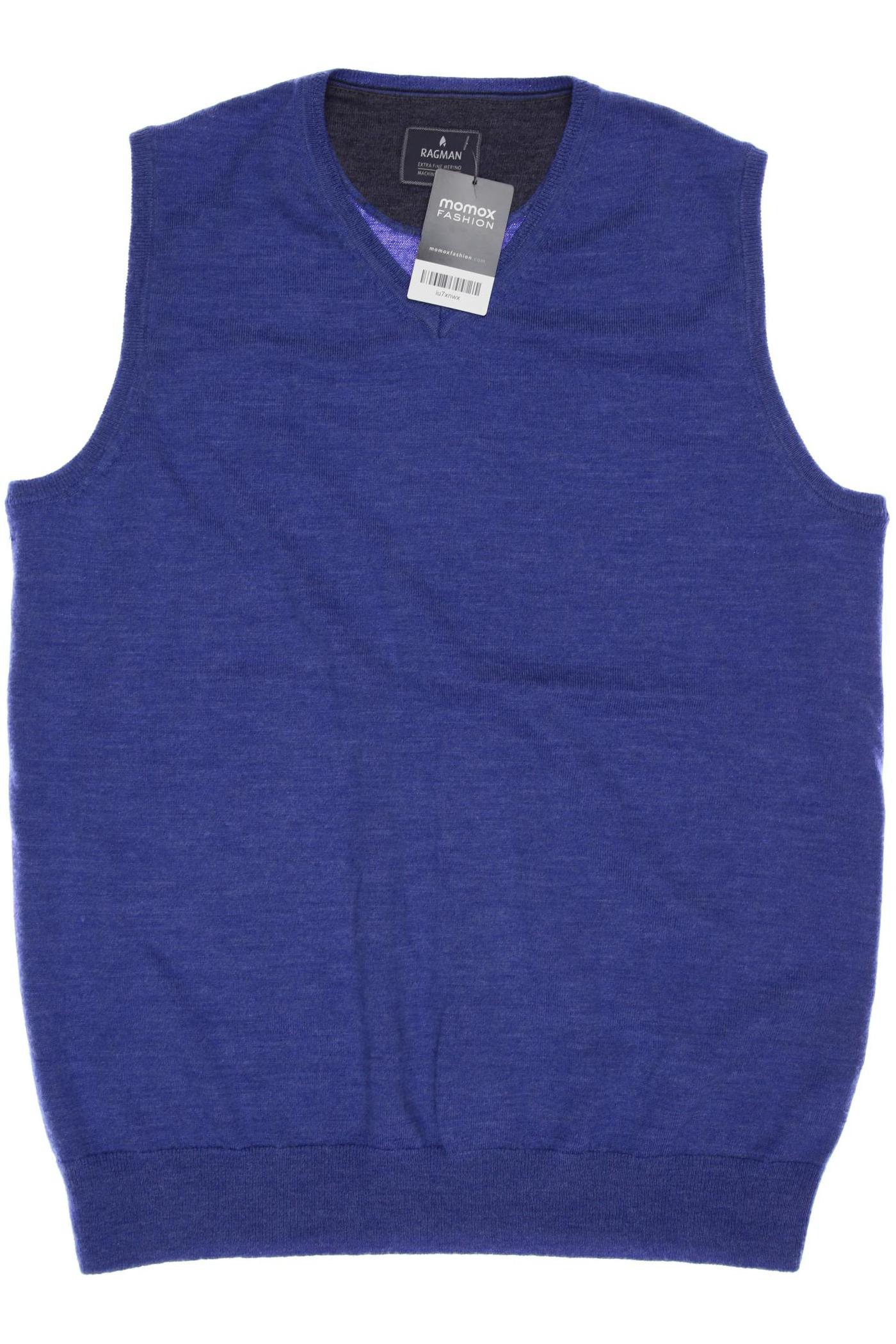 

ragman Herren Pullover, blau, Gr. 52