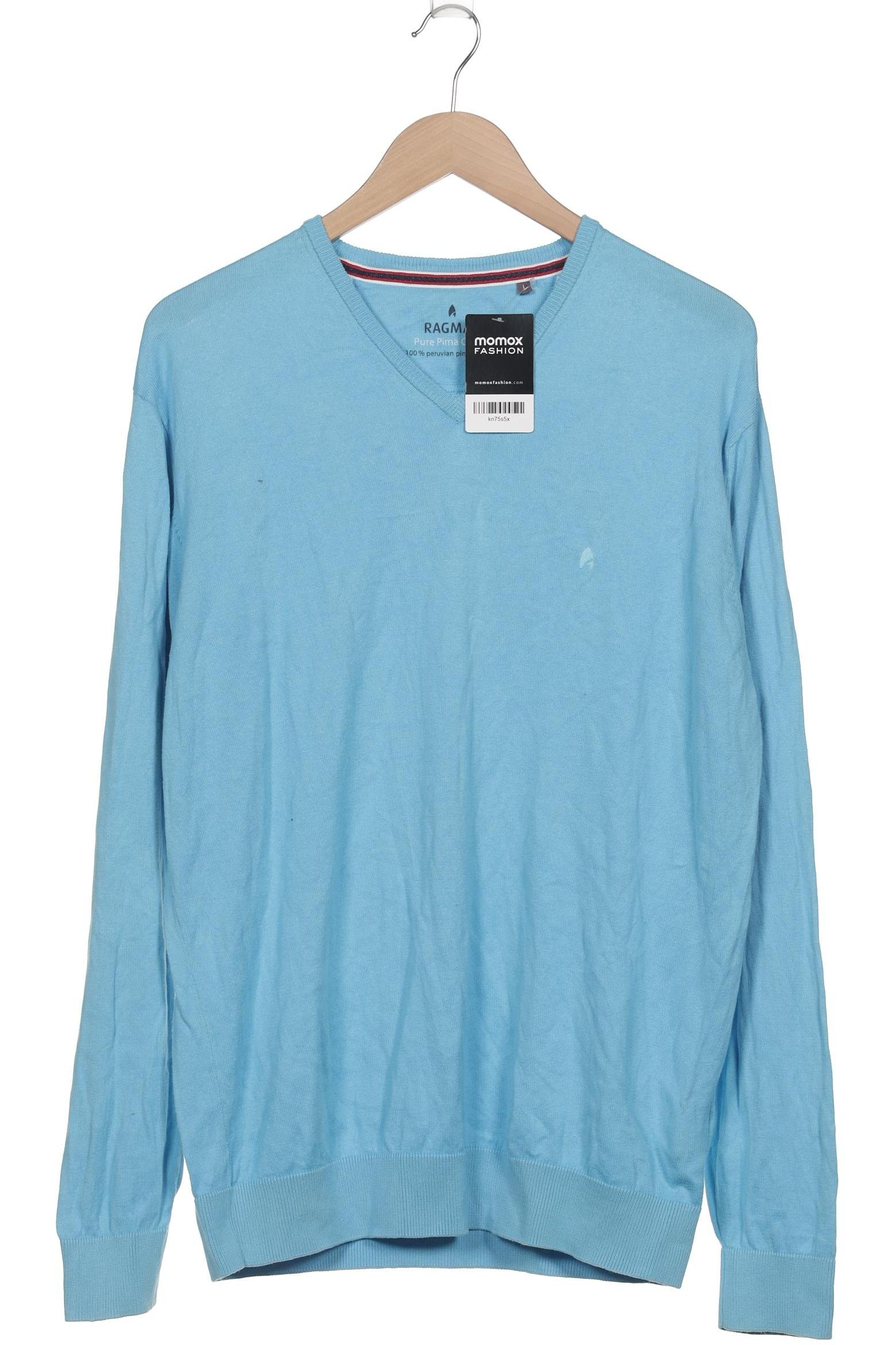 

ragman Herren Pullover, blau, Gr. 52