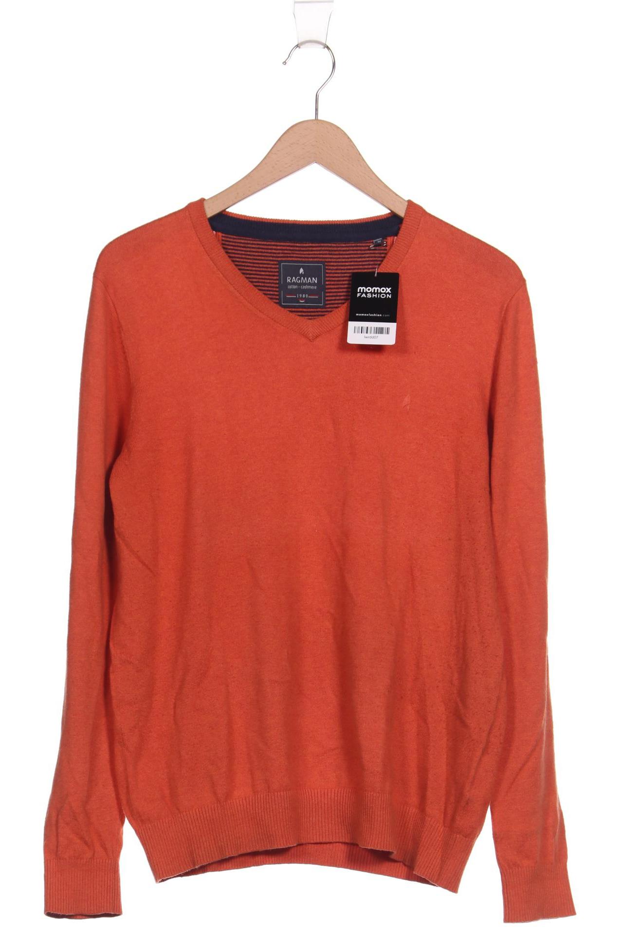 

ragman Herren Pullover, orange, Gr. 48