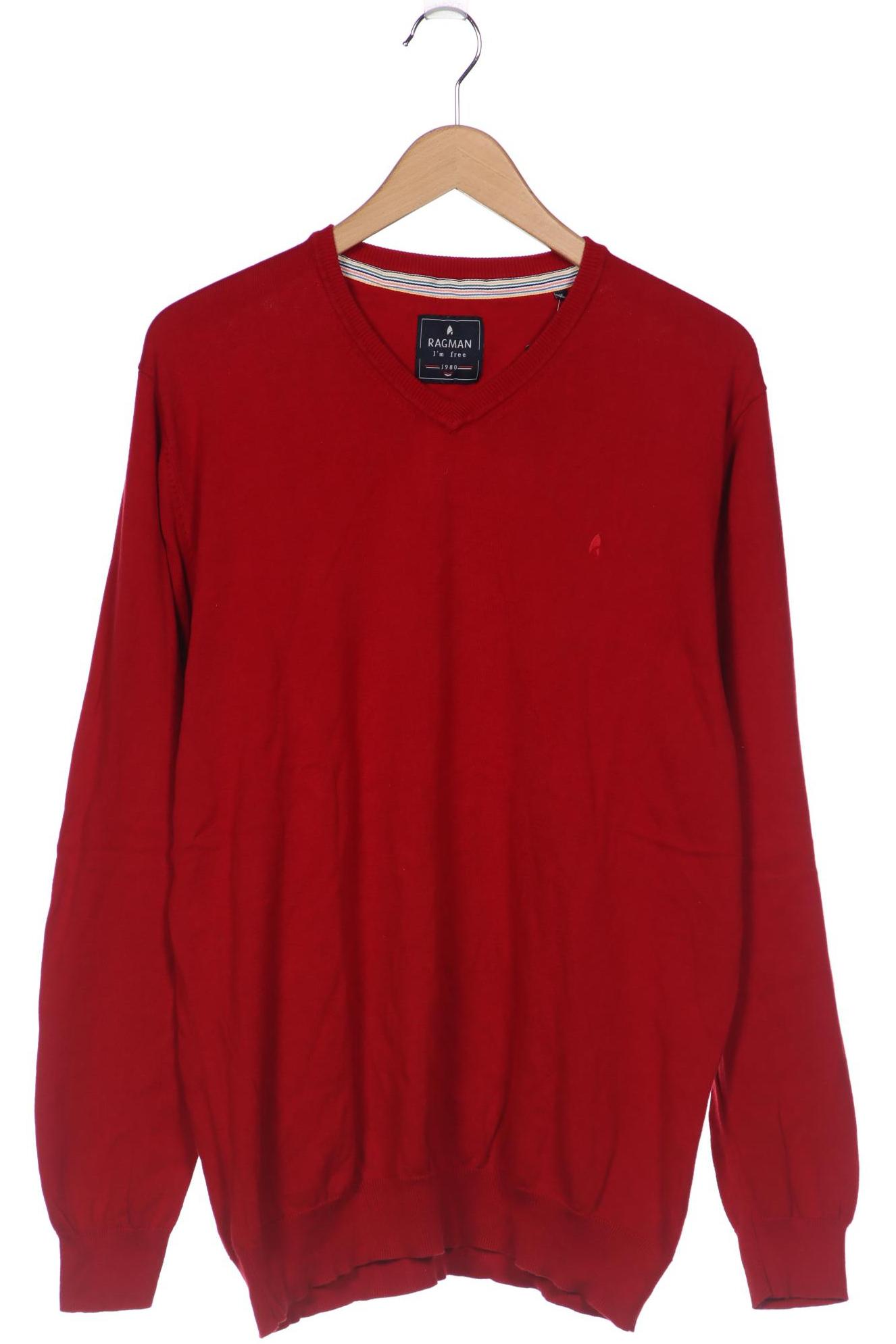 

ragman Herren Pullover, rot, Gr. 54