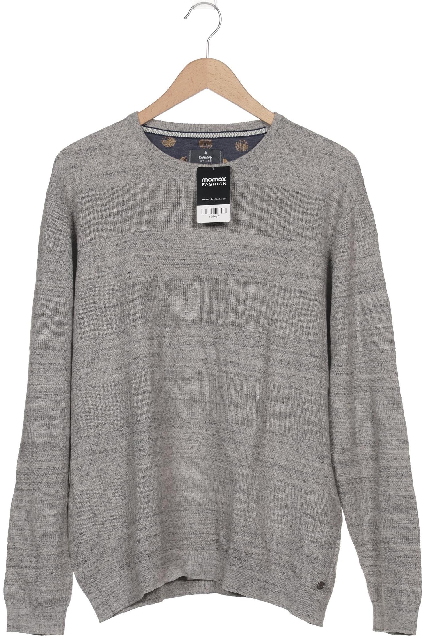 

ragman Herren Pullover, grau, Gr. 56