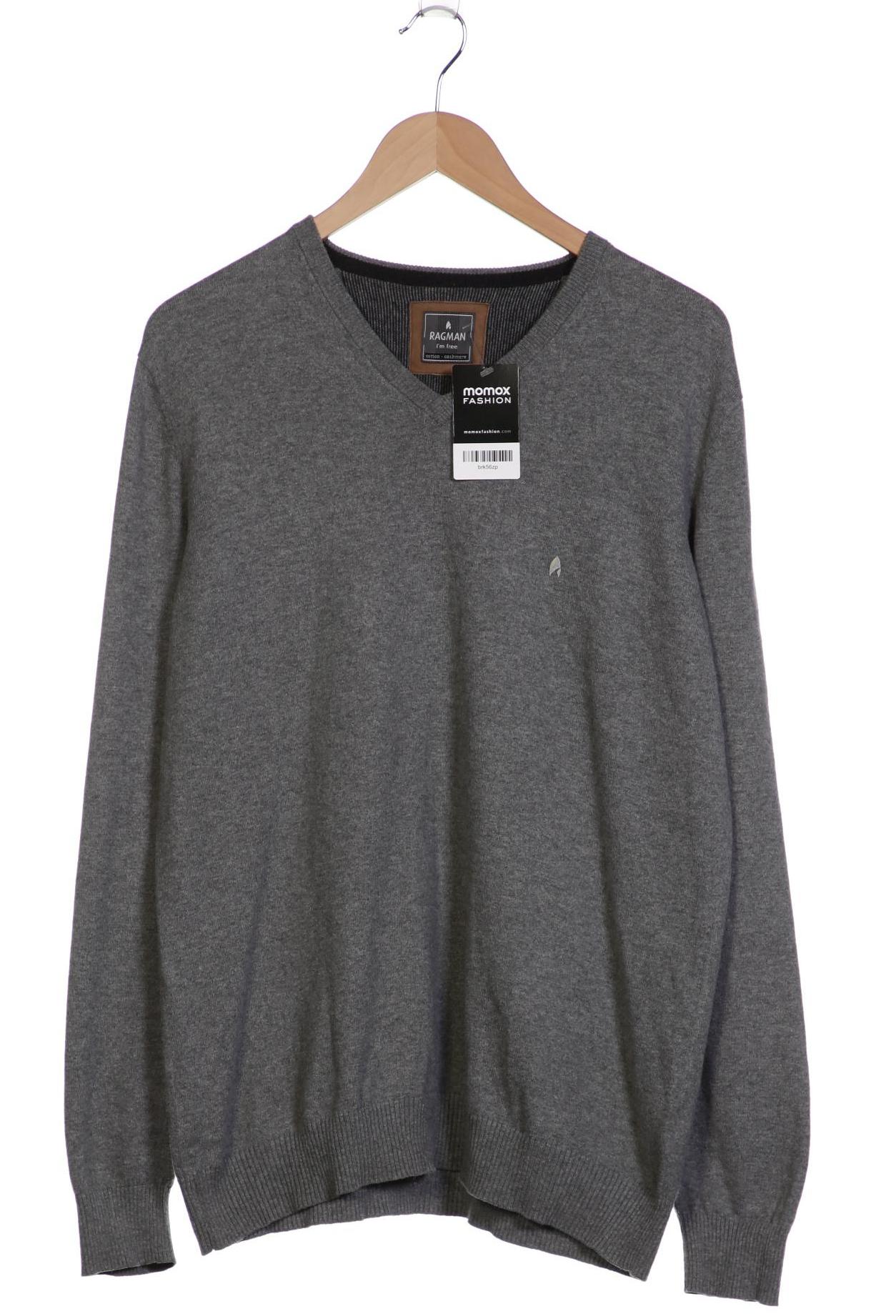 

ragman Herren Pullover, grau, Gr. 52