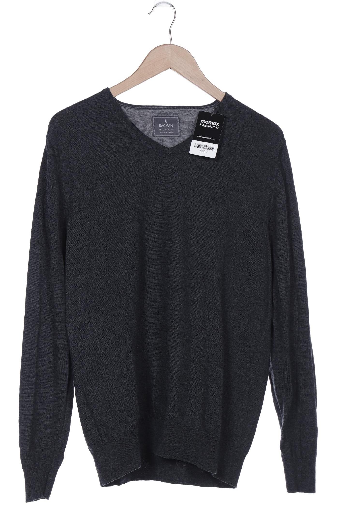 

ragman Herren Pullover, grau, Gr. 52