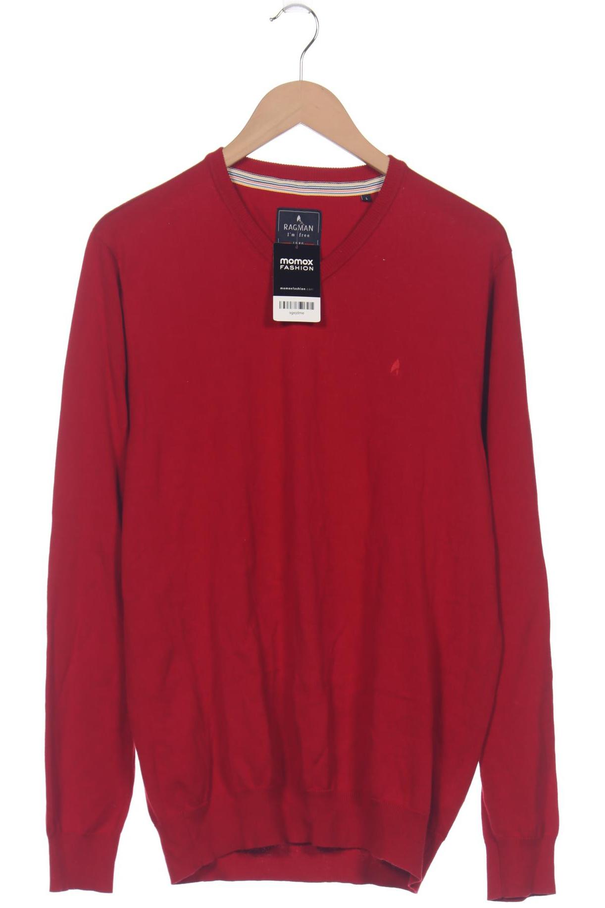 

ragman Herren Pullover, rot, Gr. 52