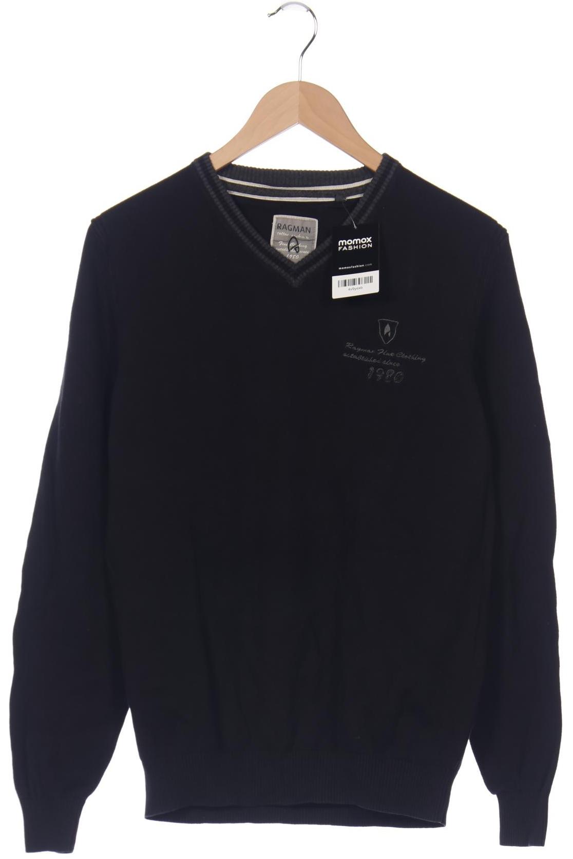 

ragman Herren Pullover, schwarz, Gr. 52