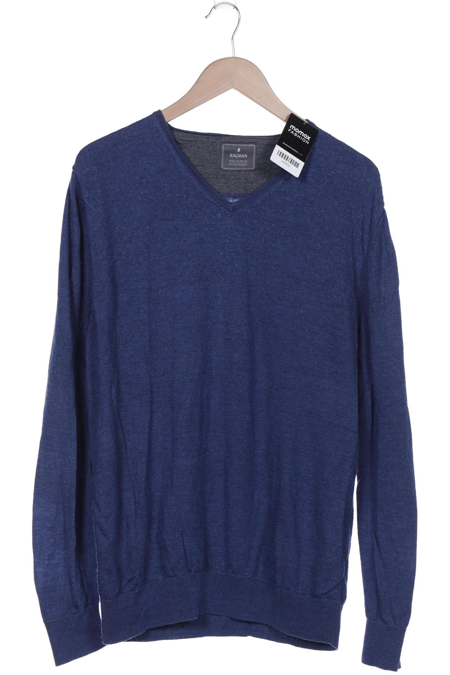 

ragman Herren Pullover, blau, Gr. 54